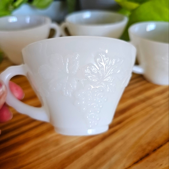 Anchor Hocking Other - Vintage 1960's Milk Glass Punch Cups By Anchor Hocking